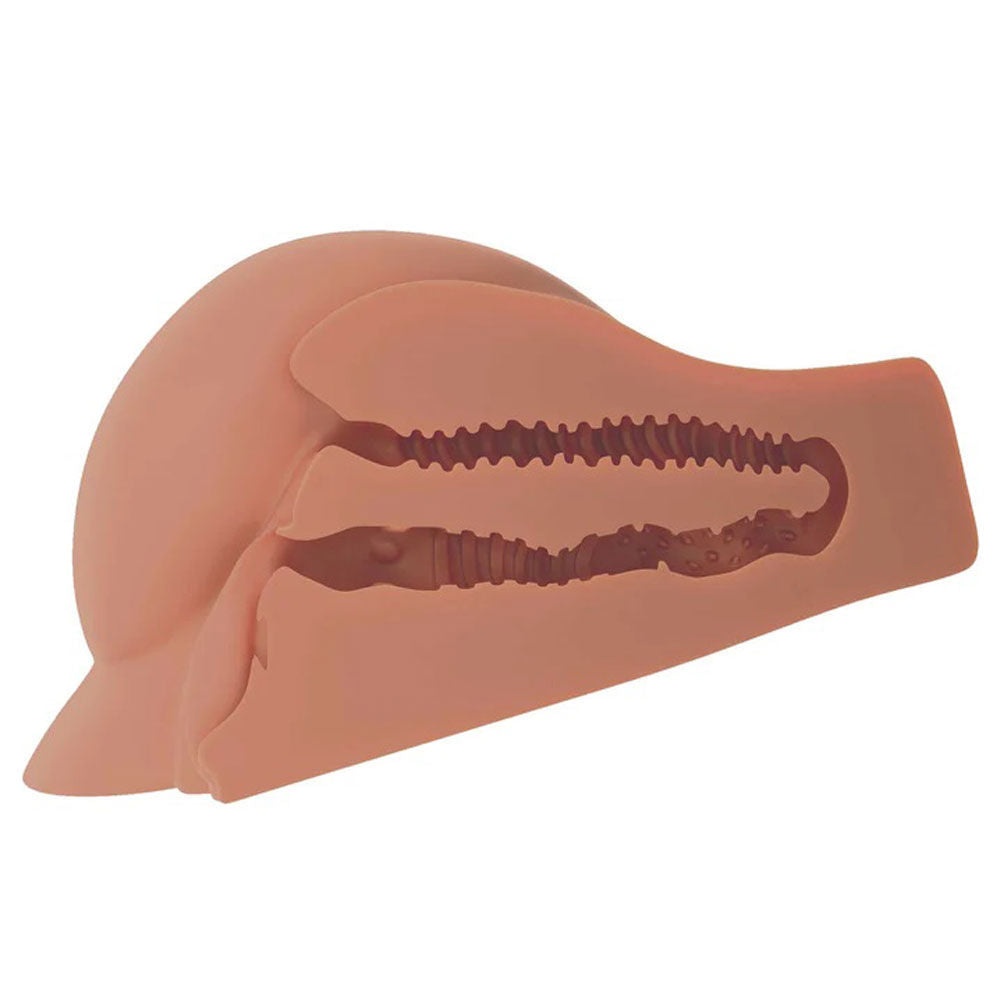 PDX Plus Perfect 10 Booty Masturbator Realistic Tan Flesh Toy Tan Assturbators