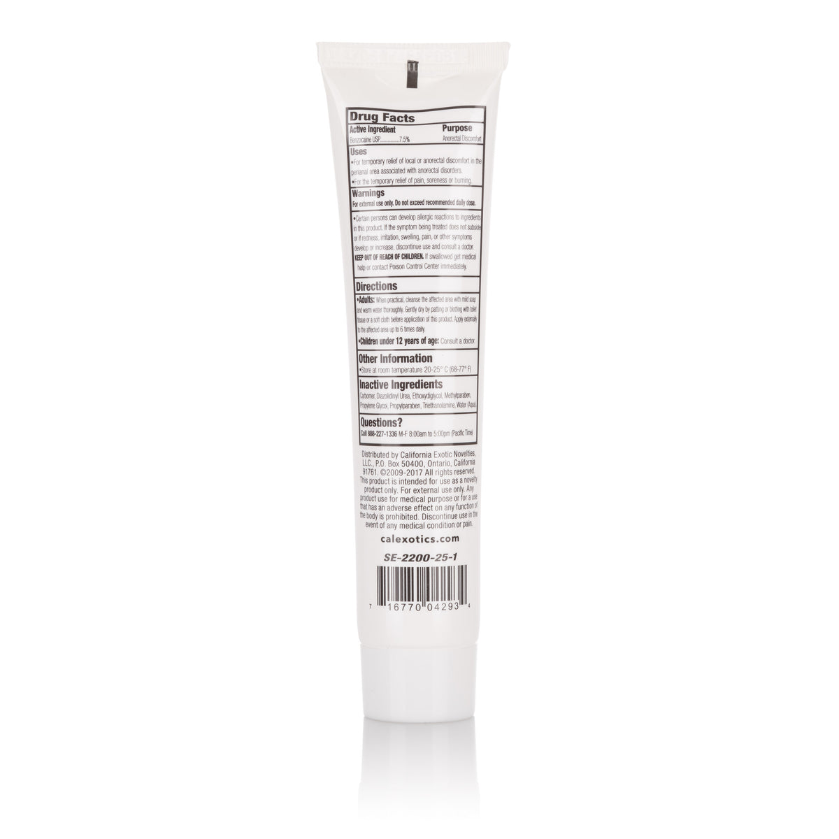 Tush-Eze Maximum Strength Unscented Anorectal Gel 1.5 Oz – Personal Care Gel > Lube > Anal