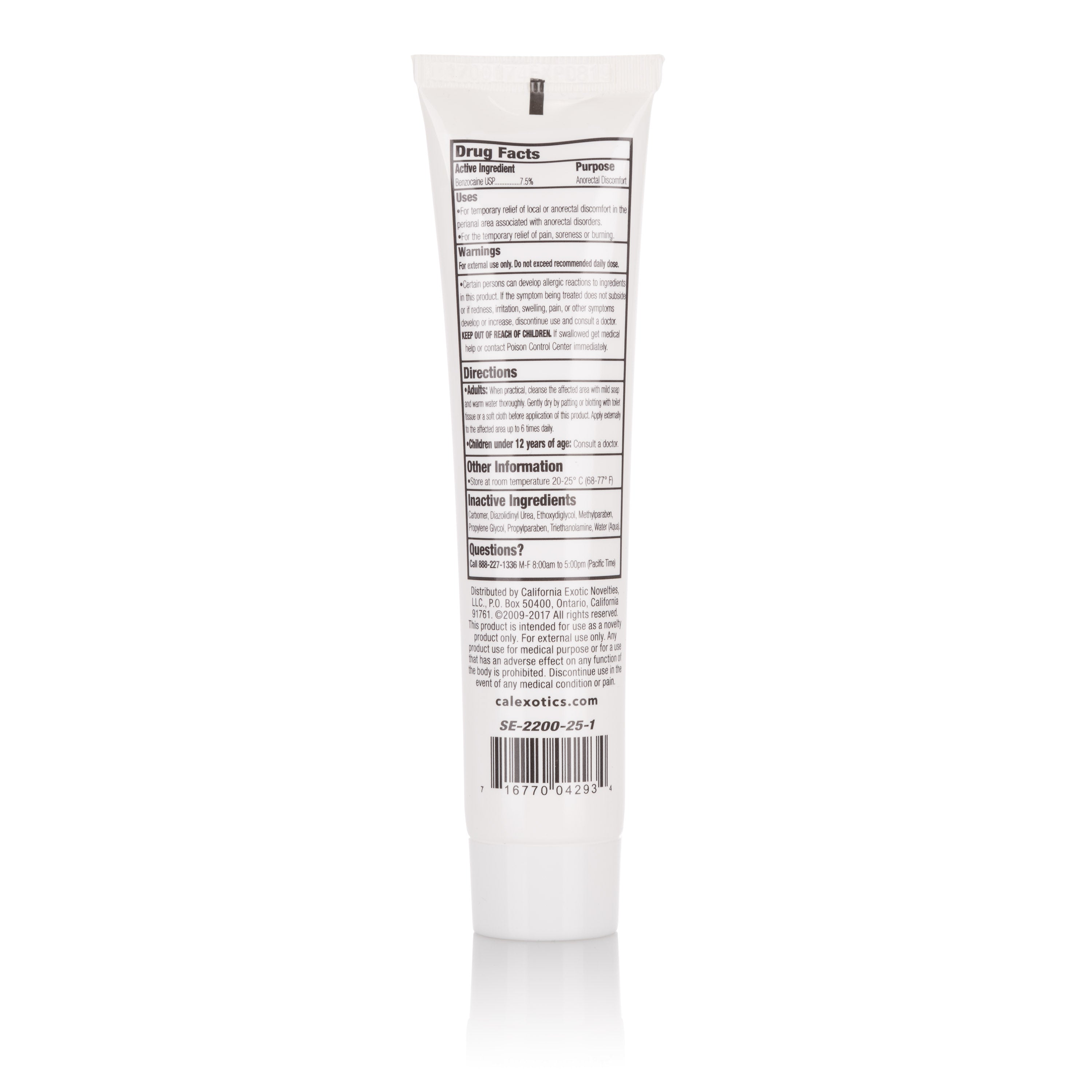 Tush-Eze Maximum Strength Unscented Anorectal Gel 1.5 Oz – Personal Care Gel > Lube > Anal