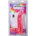Crystal Jellies Curved Cock With Balls – 8 Inch Silicone Dildo > Dildos > Realistic Dildos