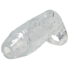 Titanmen Cock Sleeve with Ball Strap 6 Inch Clear – Silicone Sleeve > Sex Toys For Men > Penis Sleeves