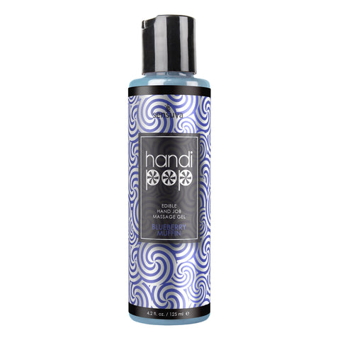 Handipop Edible Massage Gel Blueberry Muffin Flavor 4.2 Oz Default Title Massage Oil