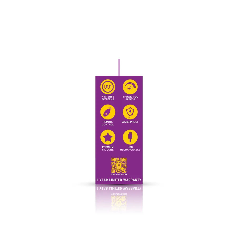 Viben Racy Multi Function Panty Vibrator with Remote Control > Sex Toys For Ladies > Panty Vibes