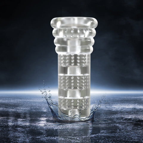 M For Men All Nighter Soft Wet Clear Male Masturbation Sleeve Strokers - Manual