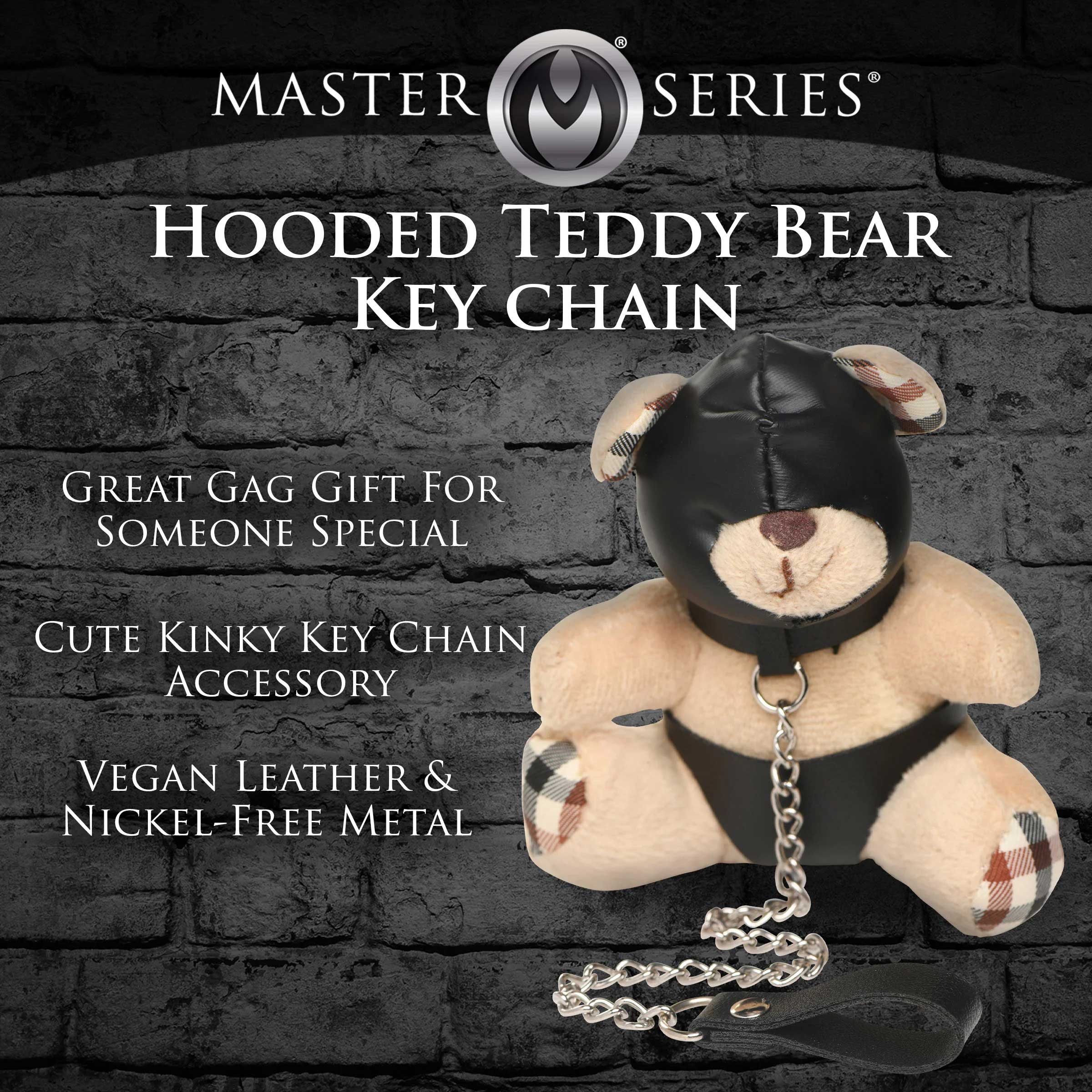 Master Series Hooded Teddy Bear Keychain Playful Adult Accessory Default Title Gag Gifts & Novelties