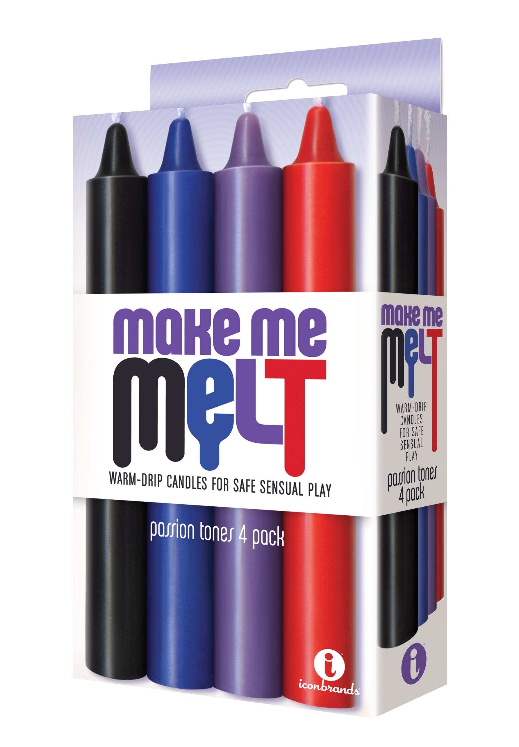 Make Me Melt Drip Candles Passion Tones 4 Pack Drip Candles