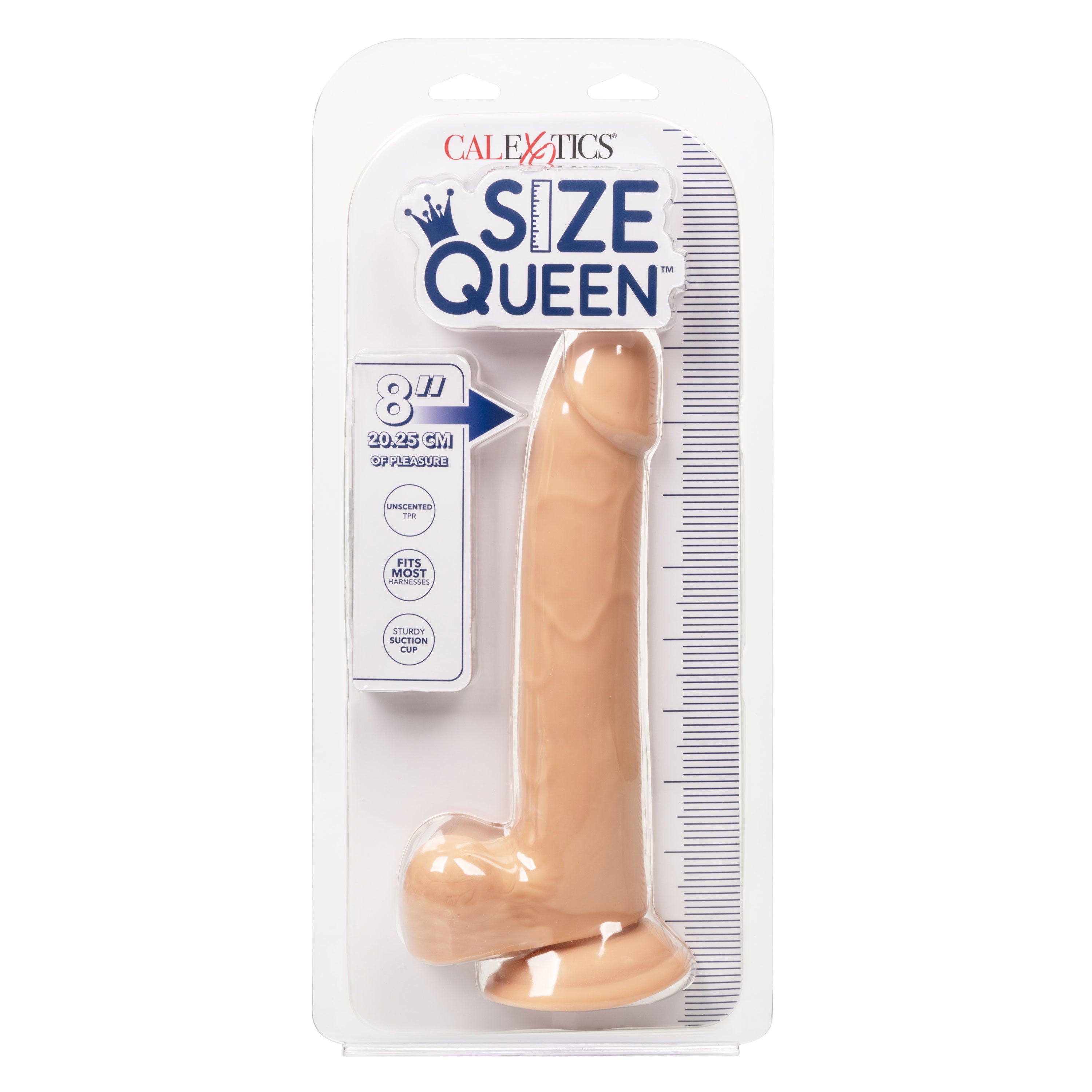 Size Queen 8 Inch Realistic Dong in Ivory for Adult Pleasure Dongs Realistic
