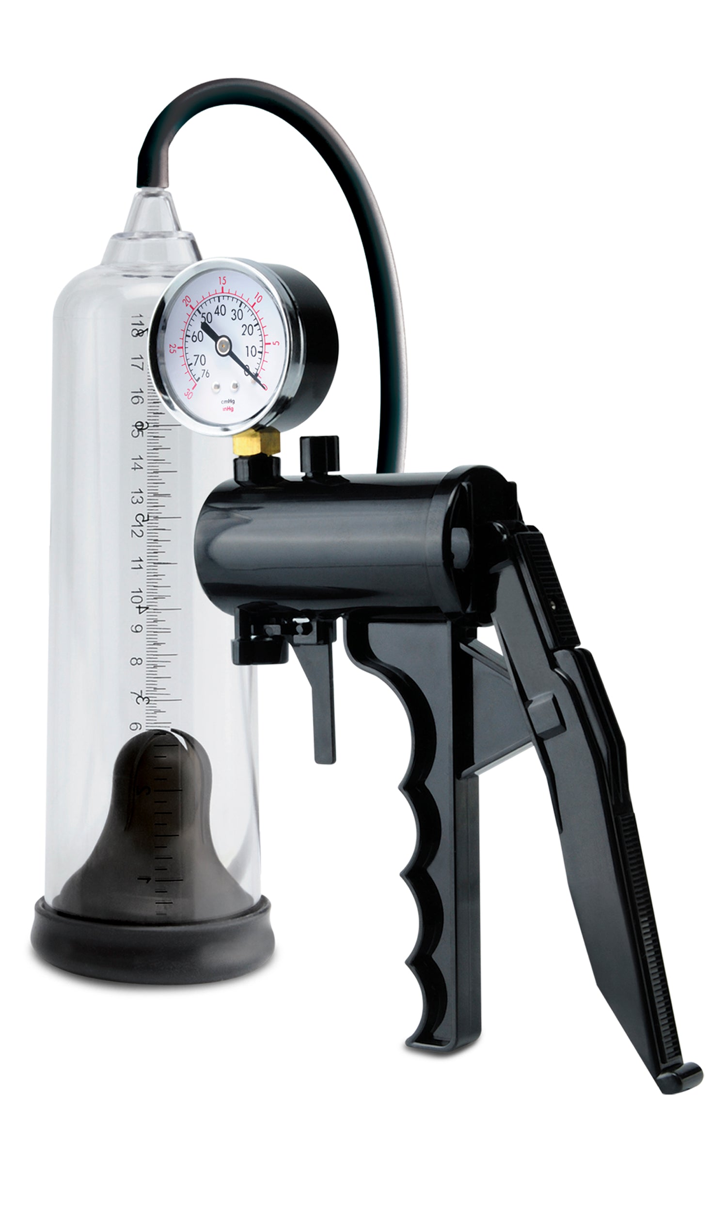 Pump Worx Max-Precision Power Pump – Heavy-Grade Acrylic 18cm Handheld Penis Pump