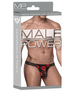 Kiss Me Micro Thong (Sheer Lips) – Large Extra Large Lingerie > Novelties > Gag Gifts