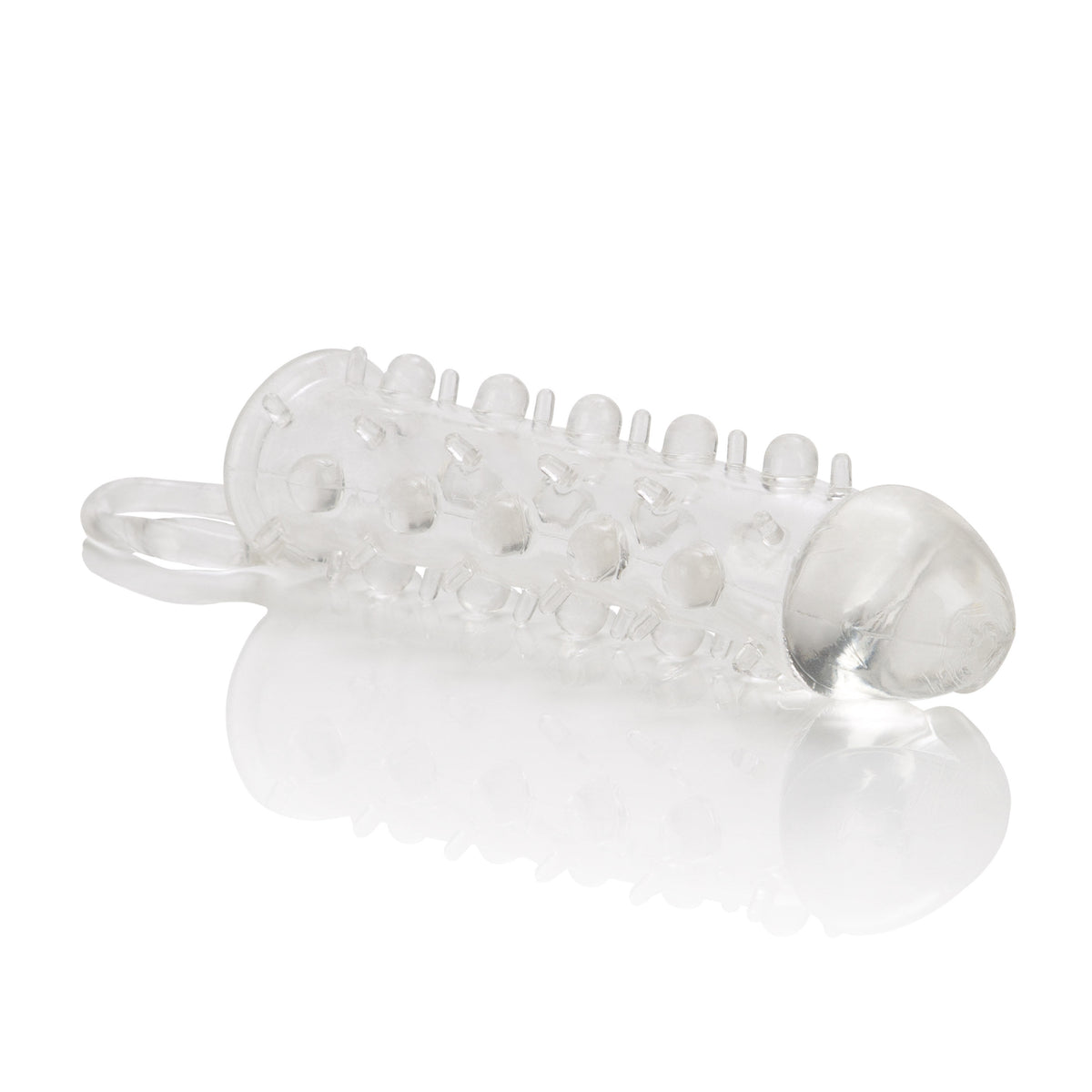 Stud Extender with Support Ring and Nubby Stimulators Sleeve > Sex Toys For Men > Penis Sleeves