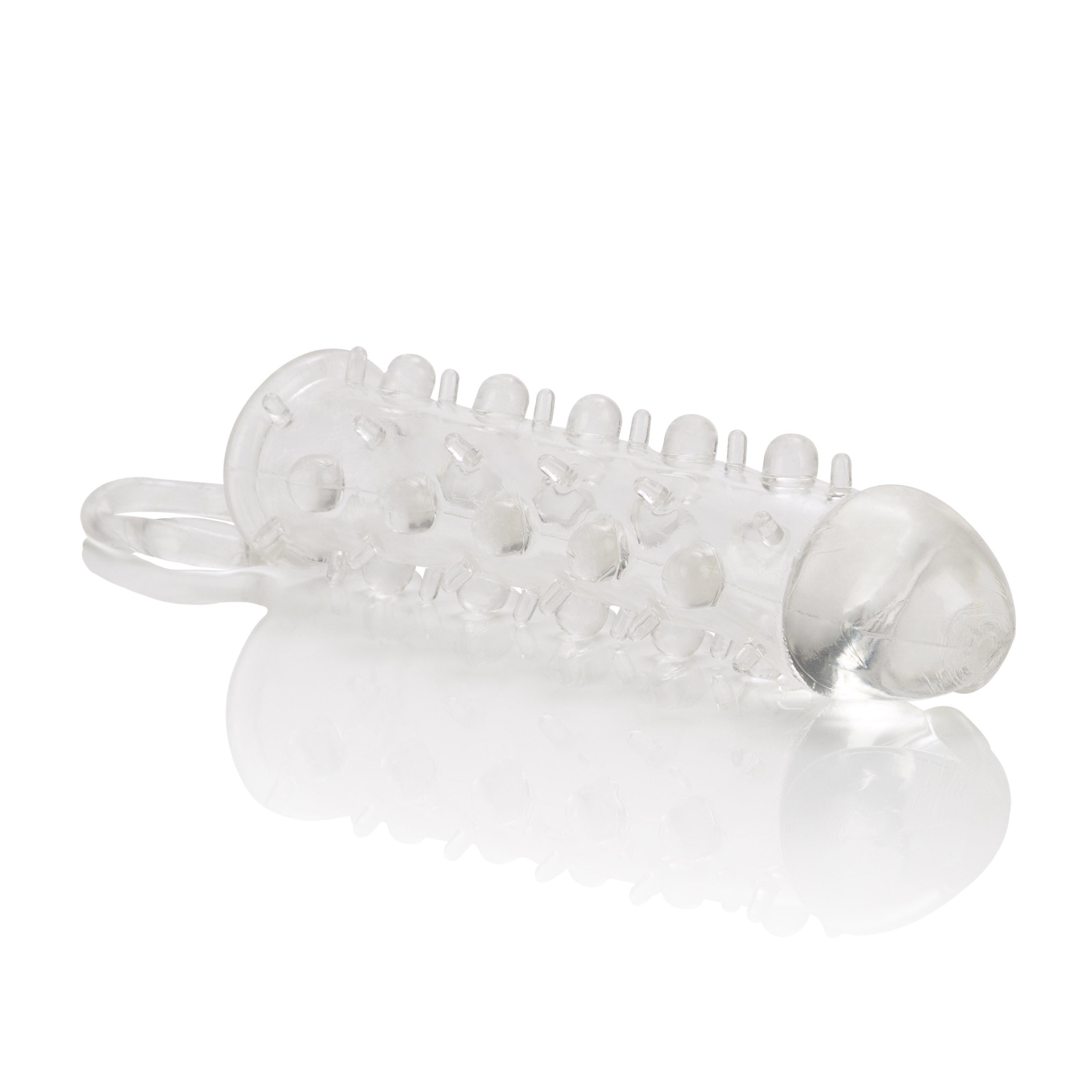 Stud Extender with Support Ring and Nubby Stimulators Sleeve > Sex Toys For Men > Penis Sleeves