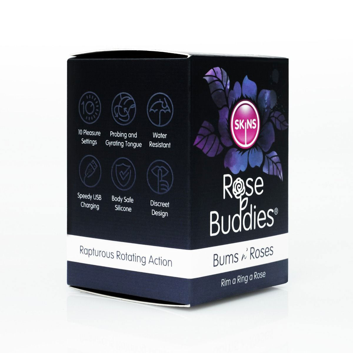 Skins Rose Buddies Bum and Roses Black Black Rose Stimulators