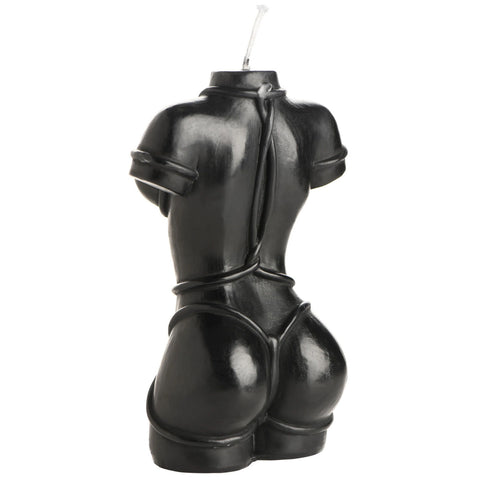Bound Goddess Black Drip Candle Erotic Torso Sculpture Decor Drip Candles