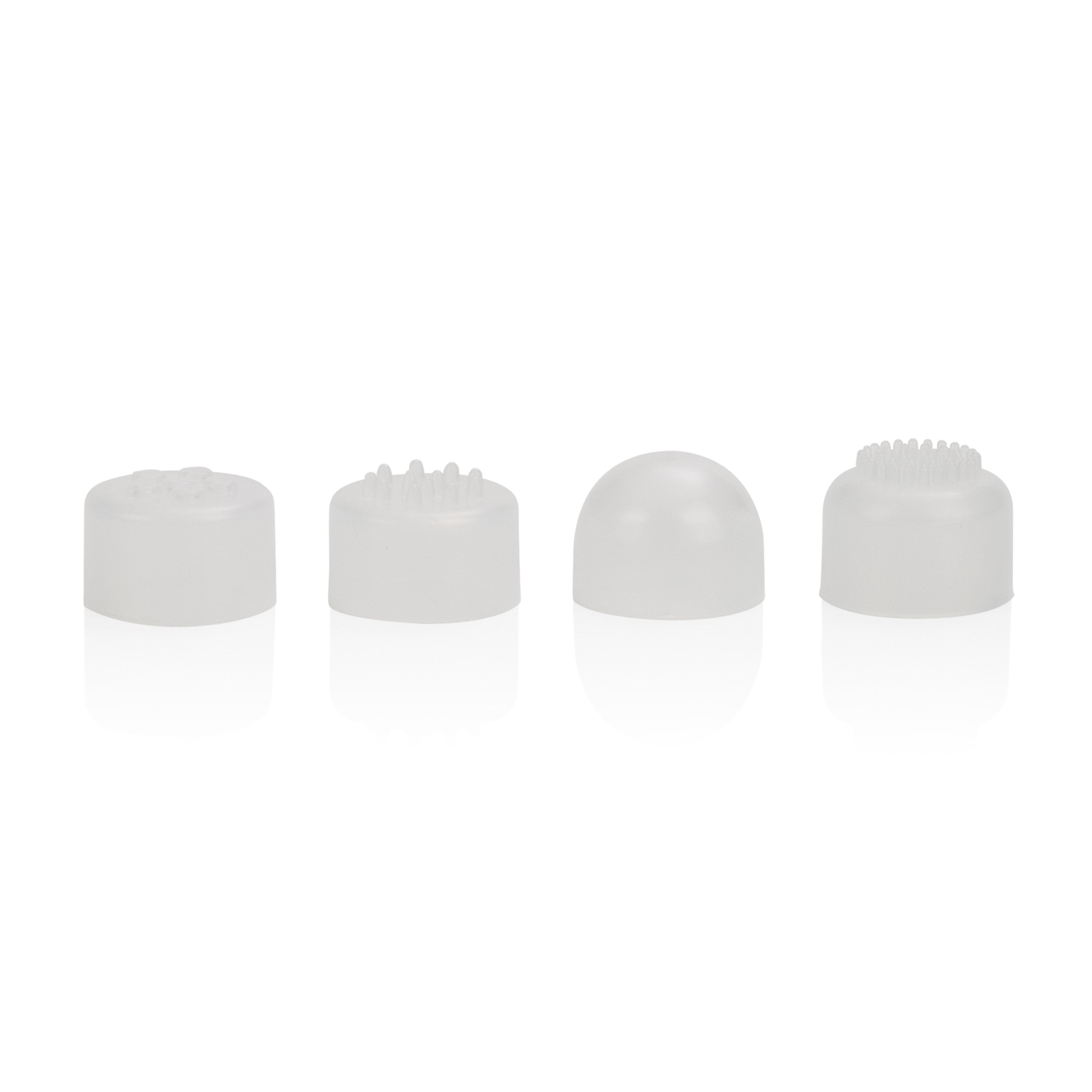 Compact Waterproof Personal Travel Massager with 4 Tips White STIMULATORS