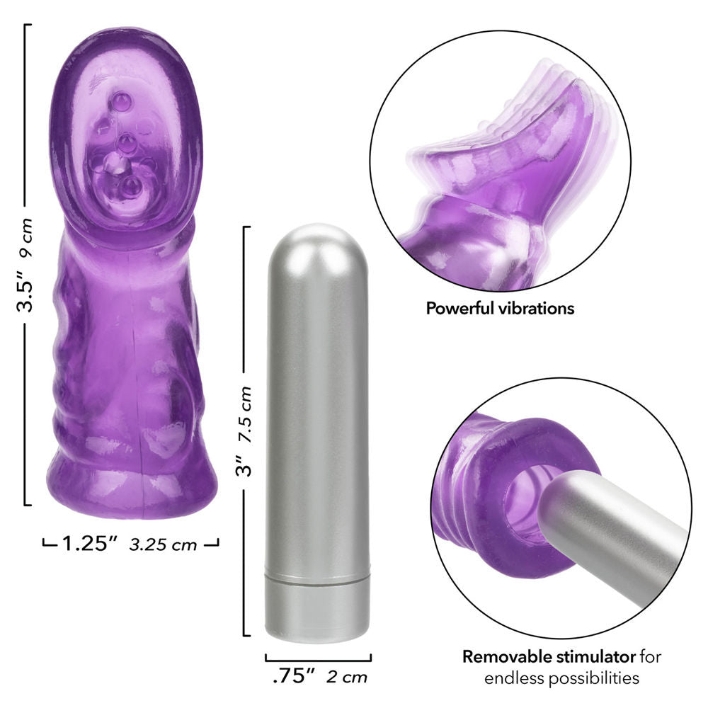 Purple Wireless Clit Stimulator with Multi-Speed Vibrations Suction Stimulator