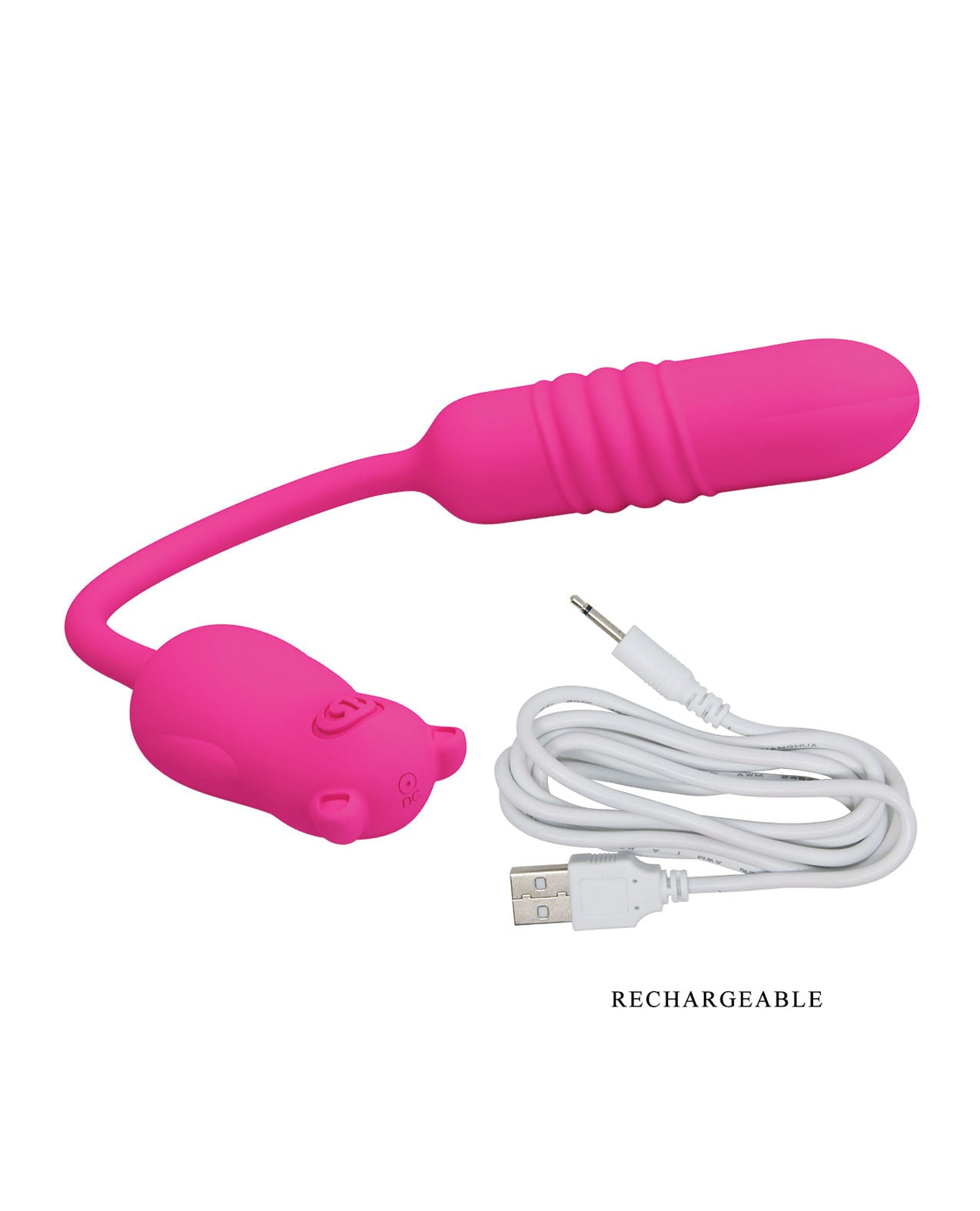 Pretty Love Nobikuma Thrusting Bullet Vibrator In Fuchsia BULLETS