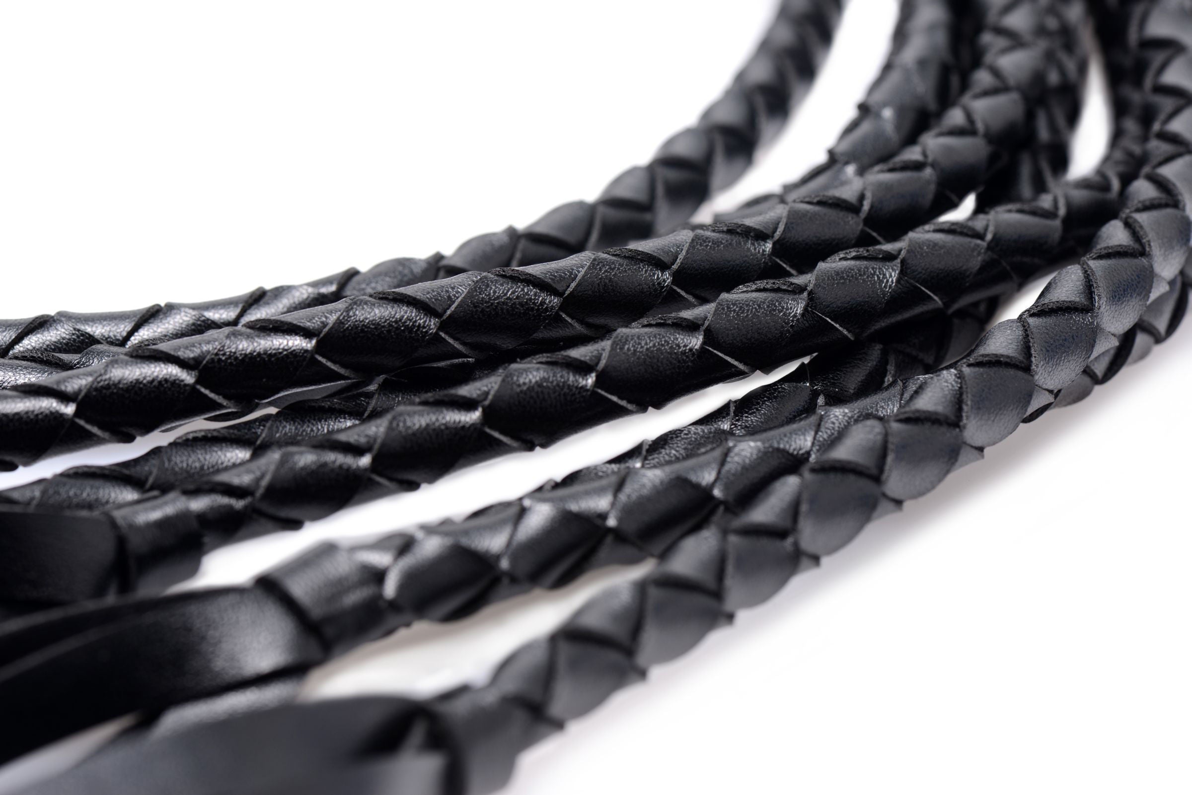 8 Tail Braided Flogger – Durable Leather Bondage Flogger Whips & Paddles