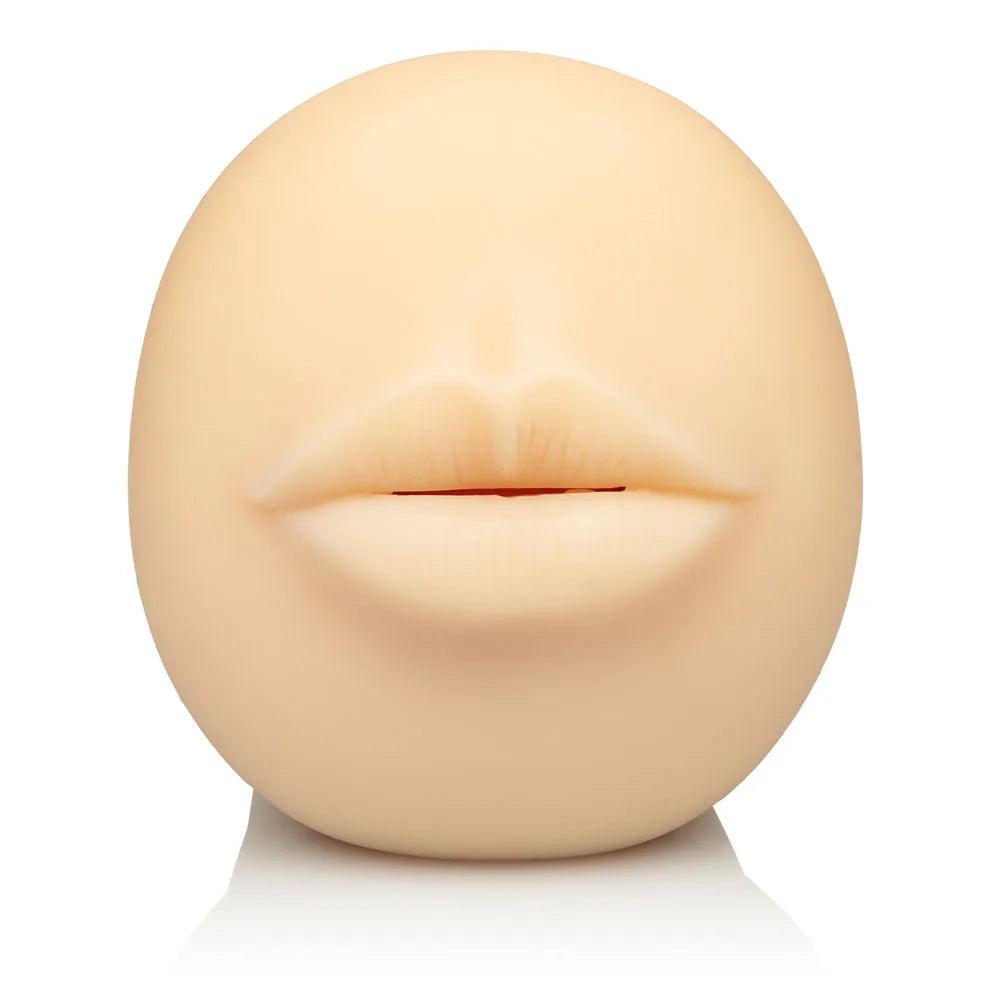 Stroke It Mouth – Heavy-Duty Realistic Masturbator Sleeve Beige > Sex Toys For Men > Masturbators > Manual