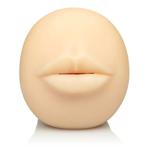 Stroke It Mouth – Heavy-Duty Realistic Masturbator Sleeve Beige > Sex Toys For Men > Masturbators > Manual
