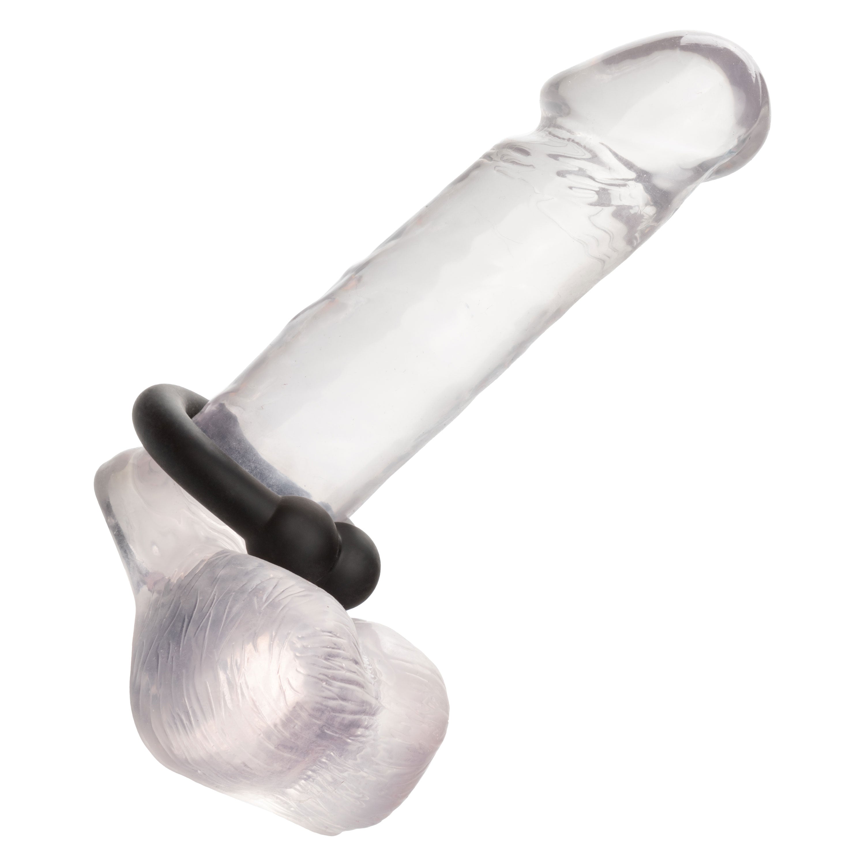 Alpha Liquid Silicone Muscle Ring Stretchy Comfortable Enhancer Ring Black > Cock Ring > Single