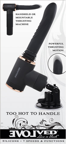 Evolved TOO HOT TO HANDLE Thrusting Vibe 7 Speed USB Rechargeable DONGS Thrusting