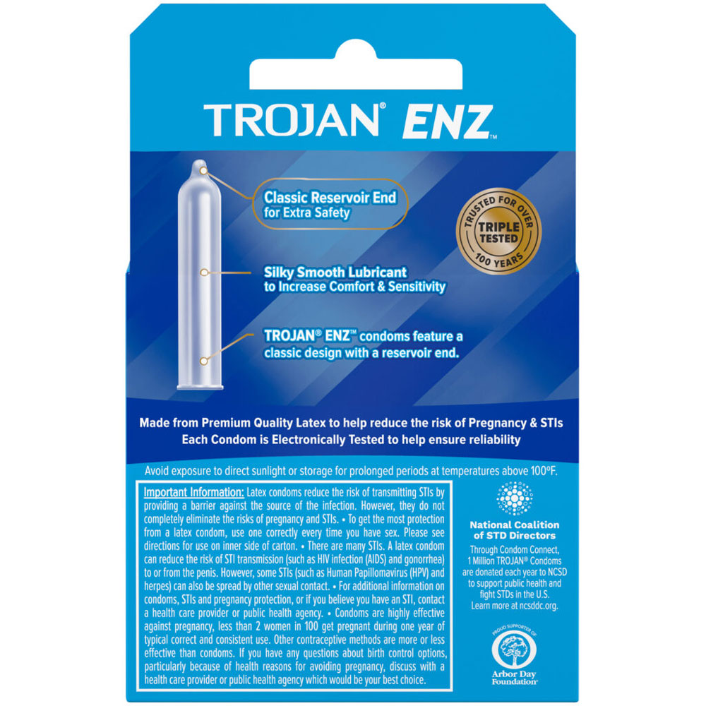 Trojan Enz Lubricated - 3 Pack > Essentials > Condoms