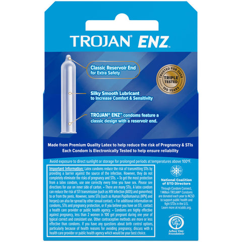 Trojan Enz Lubricated - 3 Pack > Essentials > Condoms