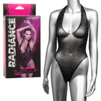 Radiance Deep V Black Rhinestone Mesh Body Suit One Size Black One Size > Clothes > Bodies and Playsuits