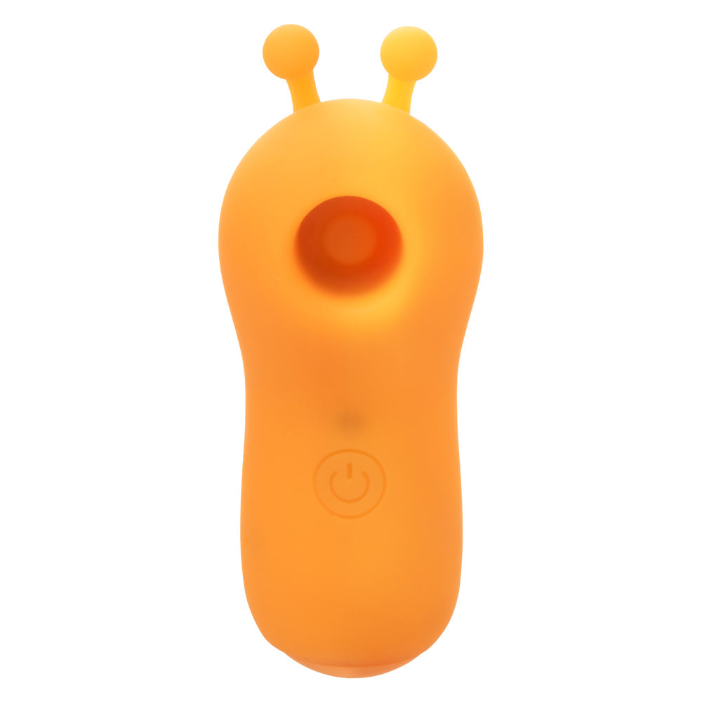 Neon Vibes The Buzzing Vibe Orange Silicone Finger Teaser with 10 Vibration Functions and USB Rechargeable Finger Stimulator