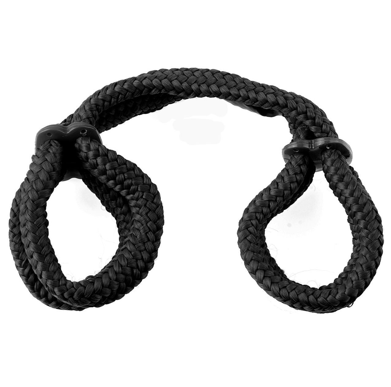 Fetish Fantasy Series Silk Rope Love Cuffs - Black Restraints