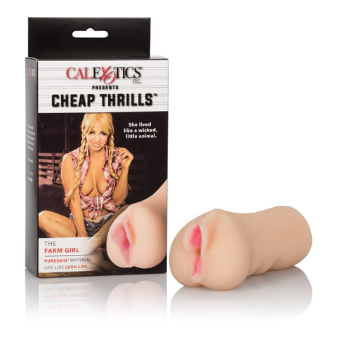 Cheap Thrills The Farm Girl Realistic Flesh Tone Pureskin TPE Stroke Sleeve Strokers - Manual