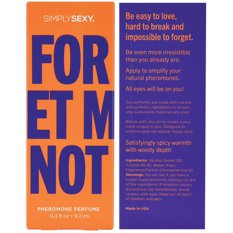 Simply Sexy Forget Me Not Pheromone Perfume Eau De Parfum Default Title Perfume Spray