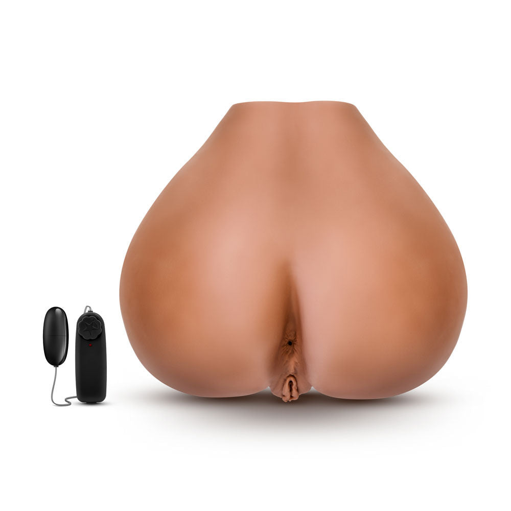 Blush Rita Mocha Lifelike Male Masturbator with Vibrator Assturbators