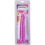 Crystal Jellies 9 Inch Realistic Dildo Suction Cup Base Purple > Dildos > Realistic Dildos