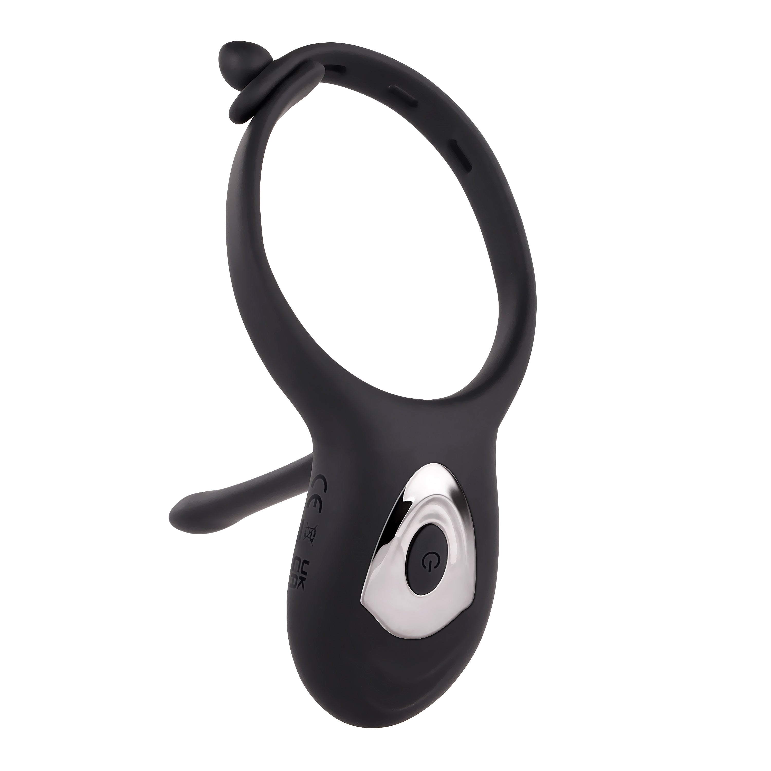 Adjustable Black Vibrating Cock Ring with Dual Motors and Remote Cock Rings Vibrating