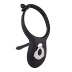 Adjustable Black Vibrating Cock Ring with Dual Motors and Remote > Cock Ring > Vibrating