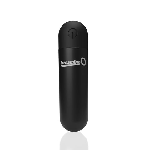 Screaming O Soft Touch Rechargeable Bullets Black Compact Vibrator with 5 Speed and Pulse Functions Black BULLETS