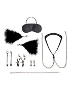 Lux Fetish 12-Piece Interchangeable Collar and Nipple Clips Set (Black) – Fetish Accessories > Sex Toys > Nipple Clips