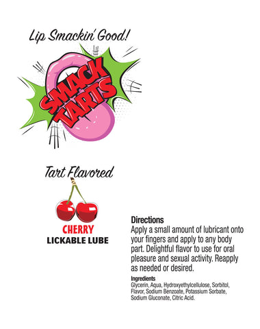 Little Genie Smack Tarts (Cherry) – Flavored Edible Lubricant Lubricants, Creams & Glides