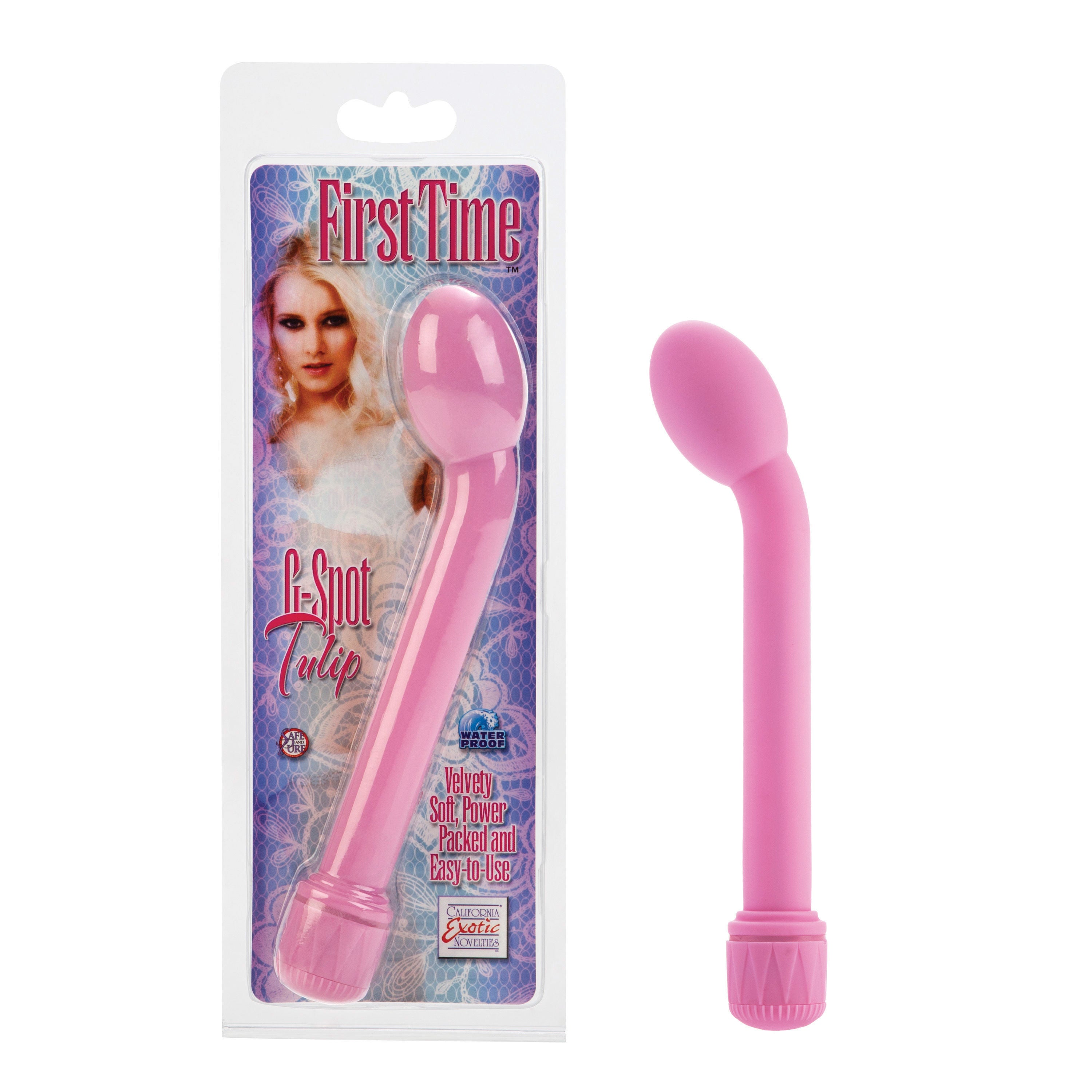 First Time Pink Tulip G-Spot Vibrator Soft Multi-Speed Toy STIMULATORS