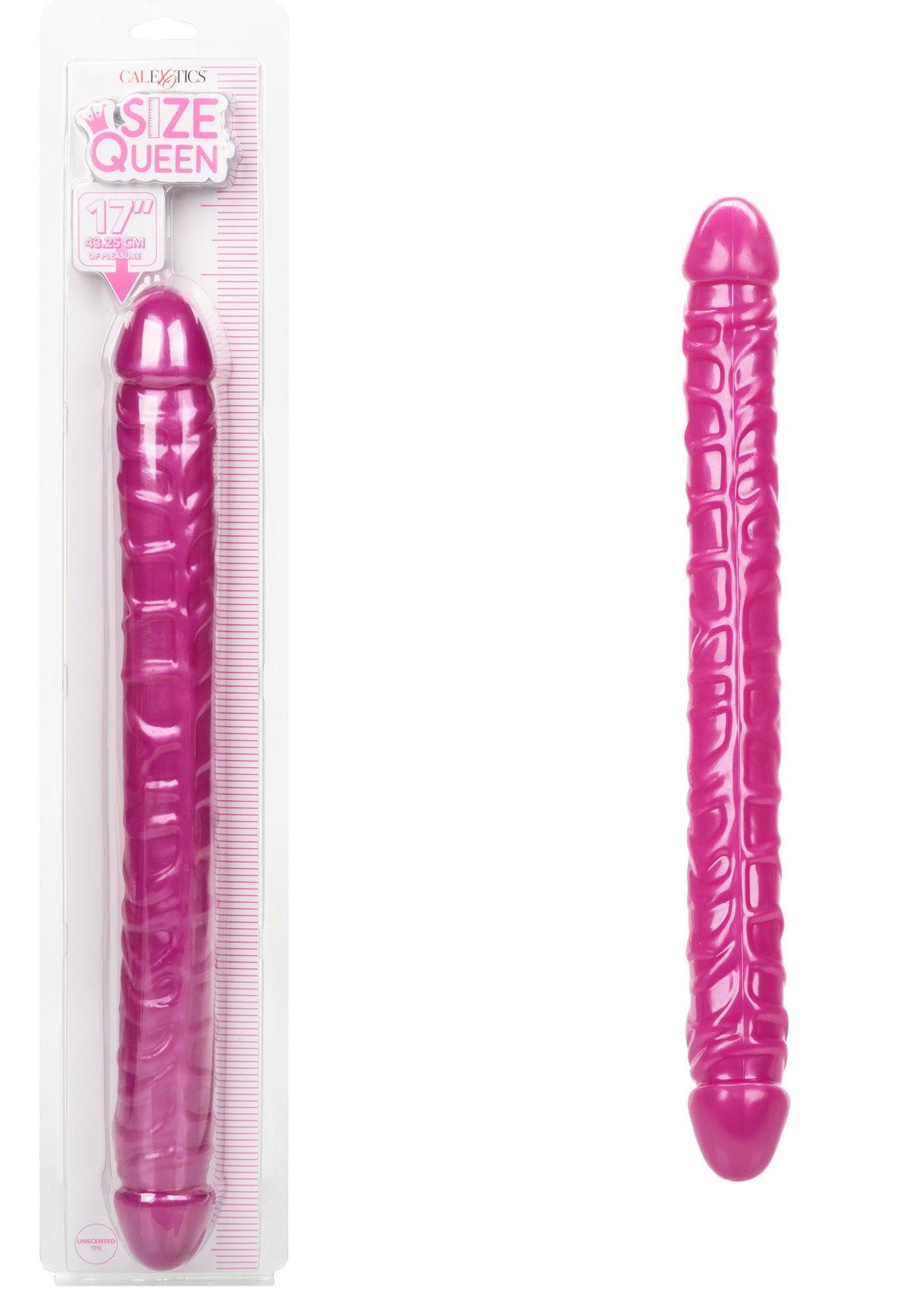 Size Queen 17 Inch Double-Ended Blue Dildo Pink > Dildos > Double Dildos