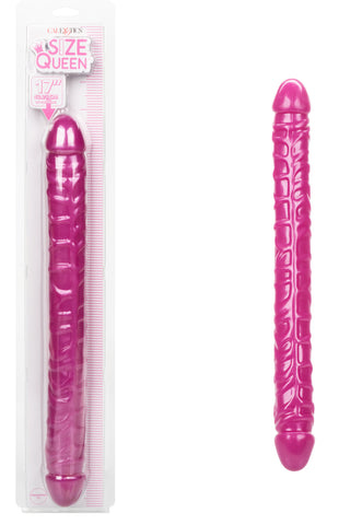 Size Queen 17 Inch Double-Ended Blue Dildo for Intimate Play Pink Double Dongs