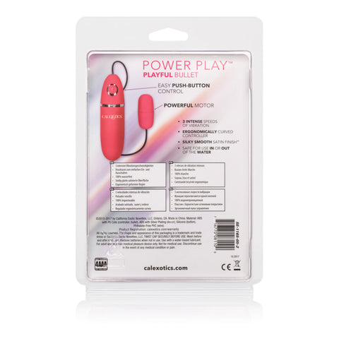 Power Play Playful Bullet Vibrator Pink with Three Speeds BULLETS
