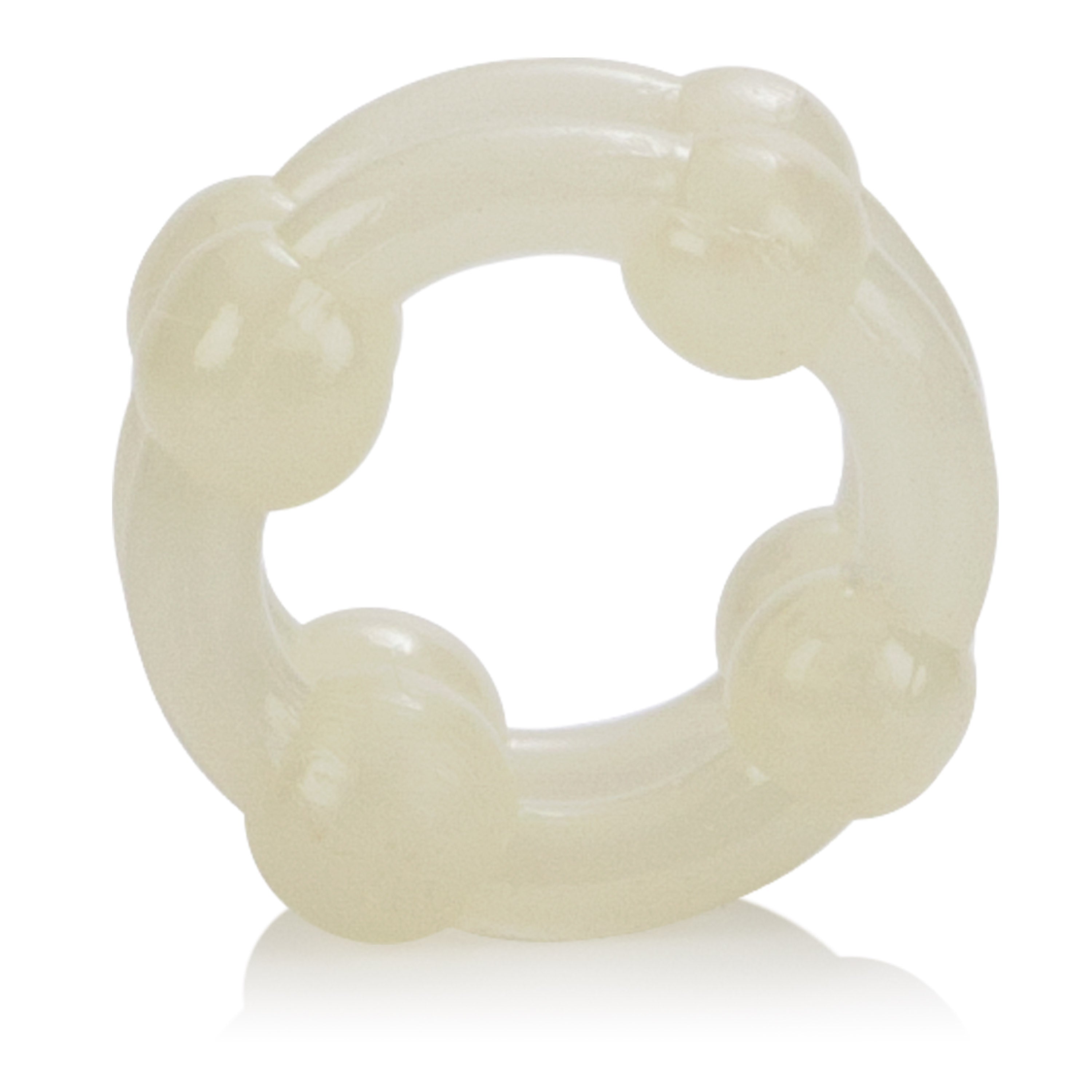 Island Rings Double Stacker Glow In The Dark Stretchy Cock Rings 0.75 Inch 2 Cm Duo COCK RING Set