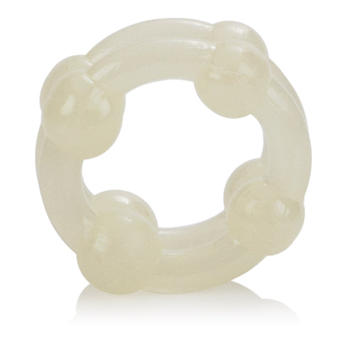 Island Rings Double Stacker Glow In The Dark Stretchy Cock Rings 0.75 Inch 2 Cm Duo COCK RING Set