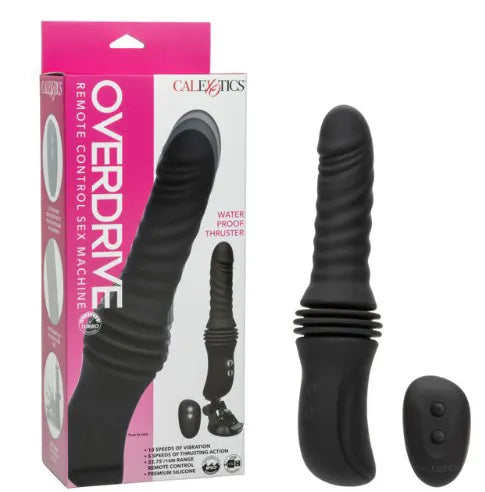 Overdrive Waterproof Thruster – Waterproof Powerful Thrusting Vibrator (10) Black > Dildos > Thrusting Dildos