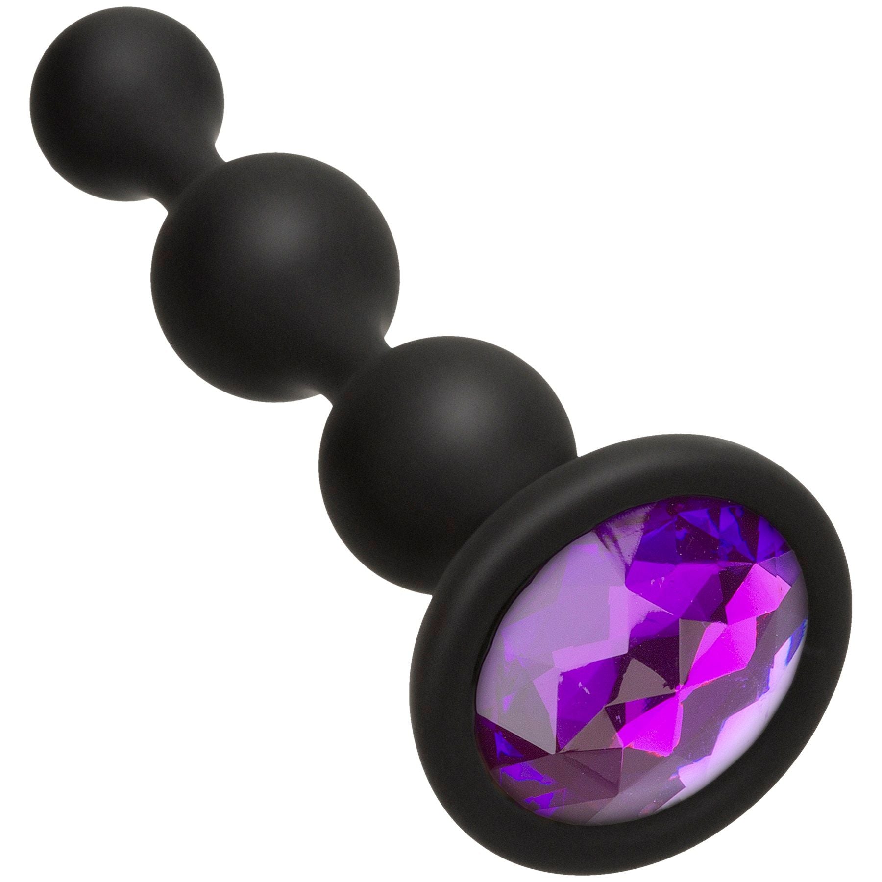 Booty Bling (Purple) – Wearable Silicone Beaded Butt Plug Purple > Anal Range > Anal Beads