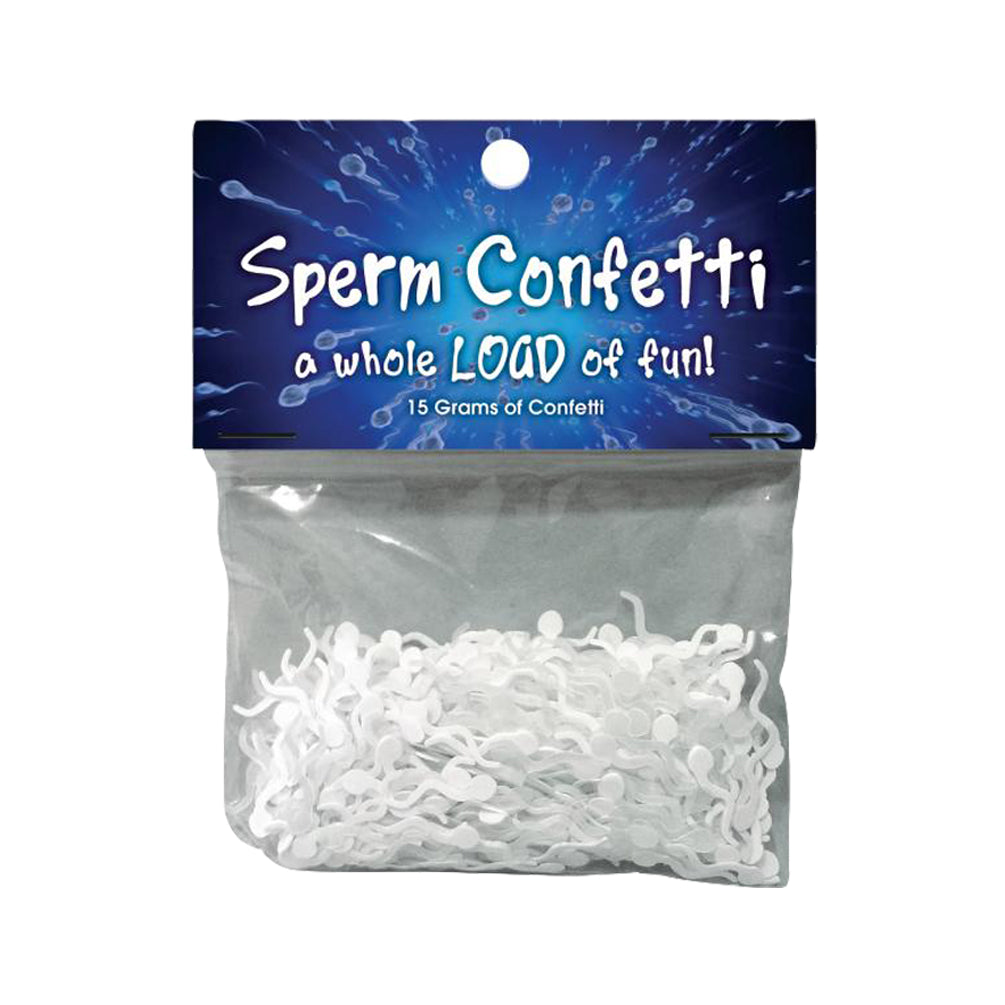 Sperm-Shaped Confetti 15 Grams Adult Party Supplies Fun White Party Supplies