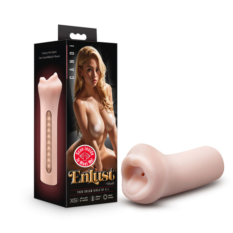 Enlust Candi Beige Male Stroker Ultra-Soft AI Partner Toy Strokers - Manual