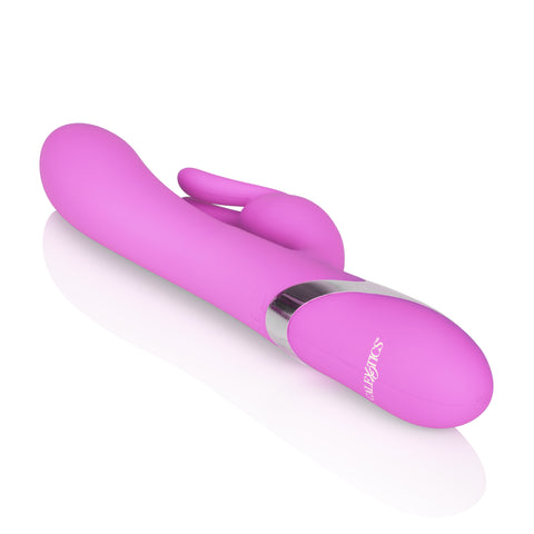 Enchanted Bunny Purple Silicone Intimate Massager with 4 Rotating Functions and 12 Vibration Modes Waterproof USB Rechargeable VIBRATORS-RABBIT